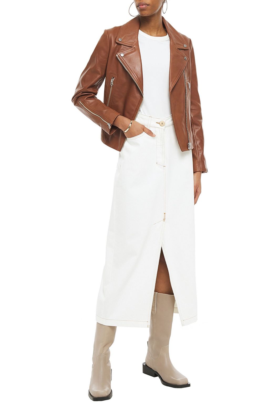 RAG & BONE Mack leather biker jacket