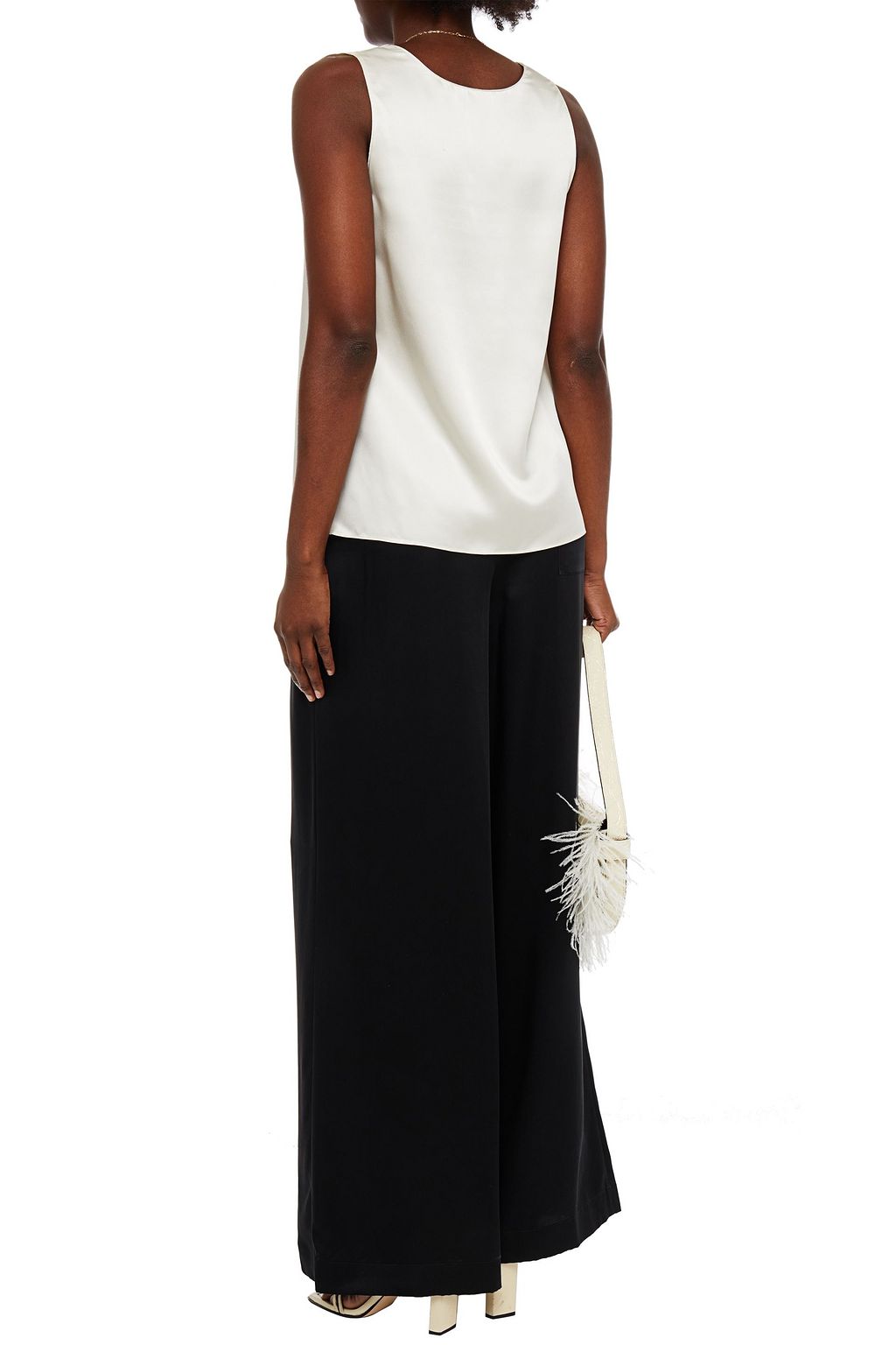 ROSETTA GETTY Silk-satin tank