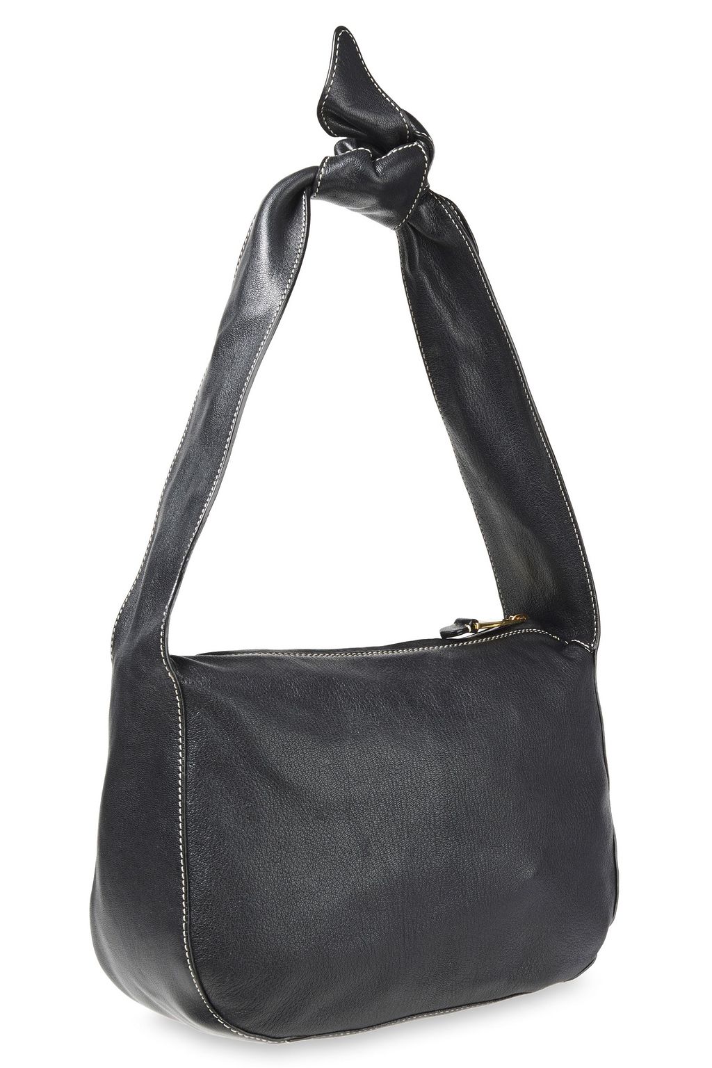 MOSCHINO Logo-embellished textured-leather shoulder bag