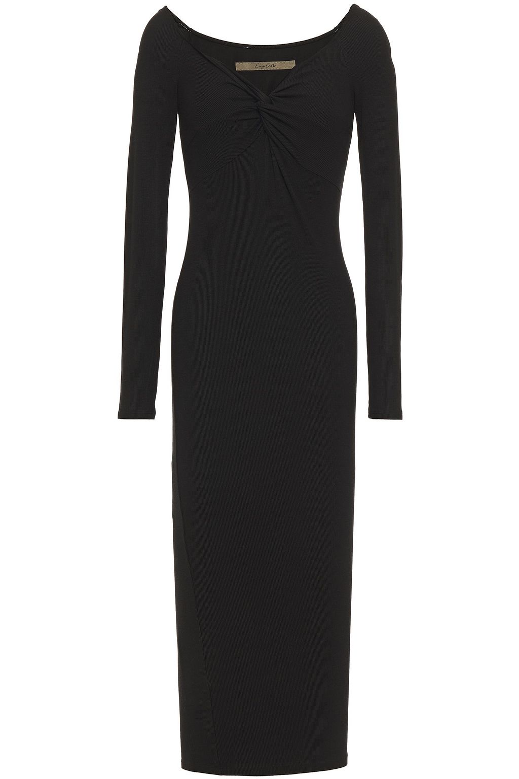 enza costa black dress