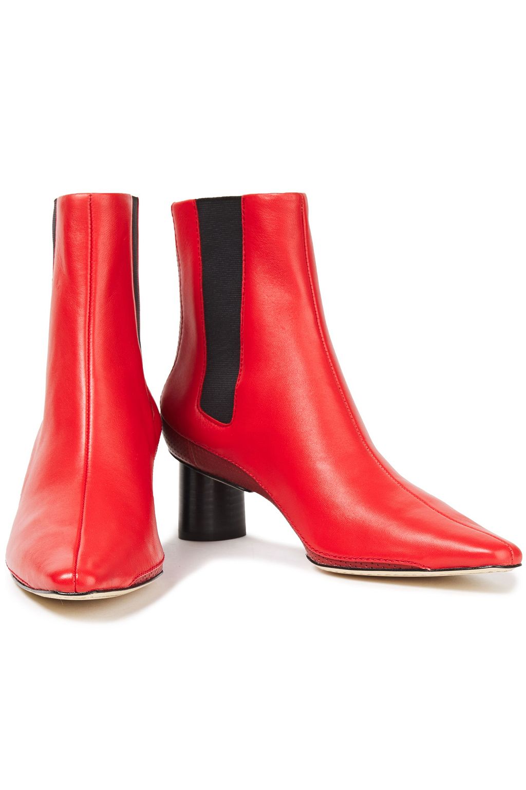 RAG & BONE Jet smooth and perforated leather ankle boots