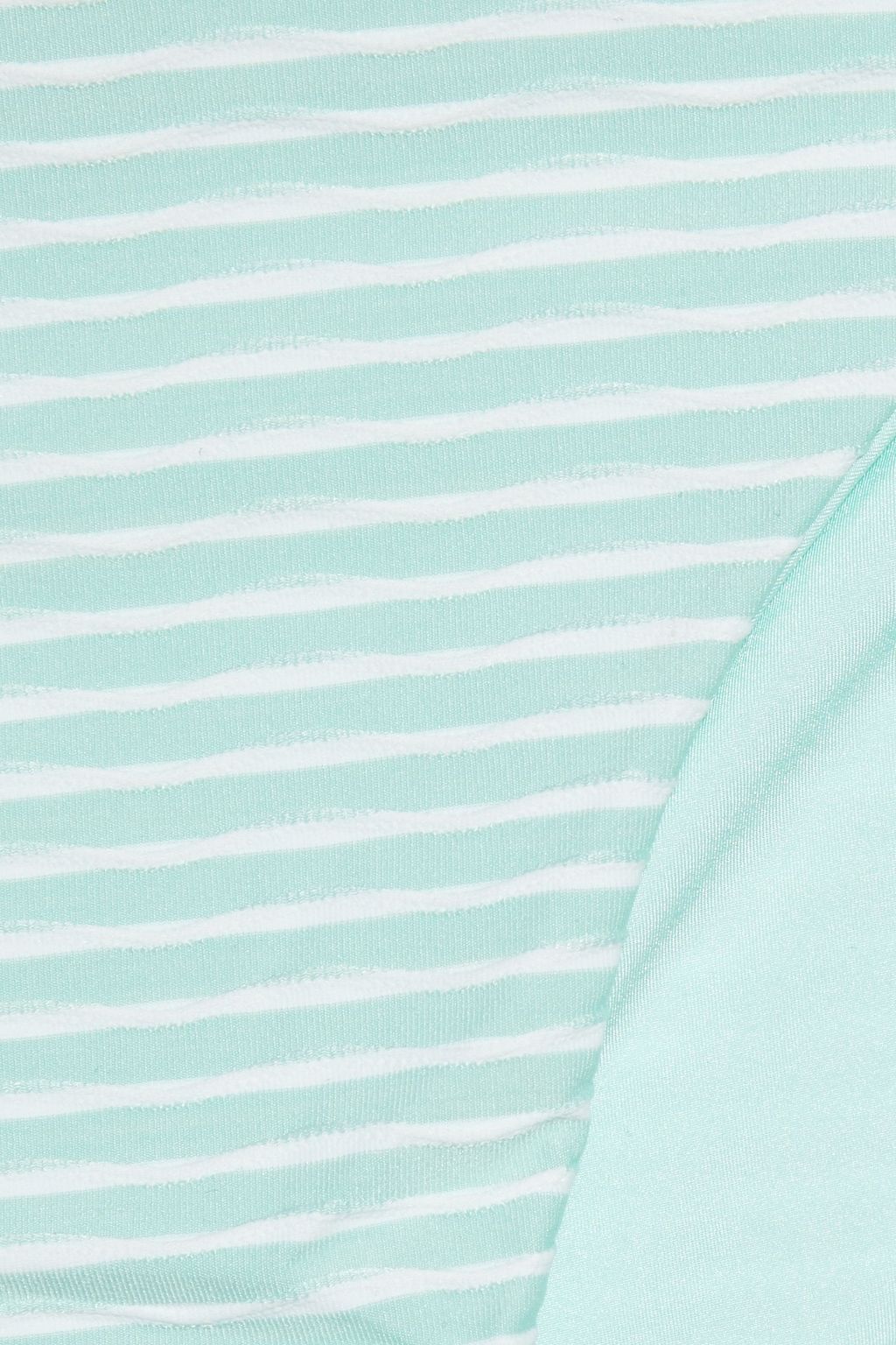 ONIA Kate striped textured low-rise bikini briefs