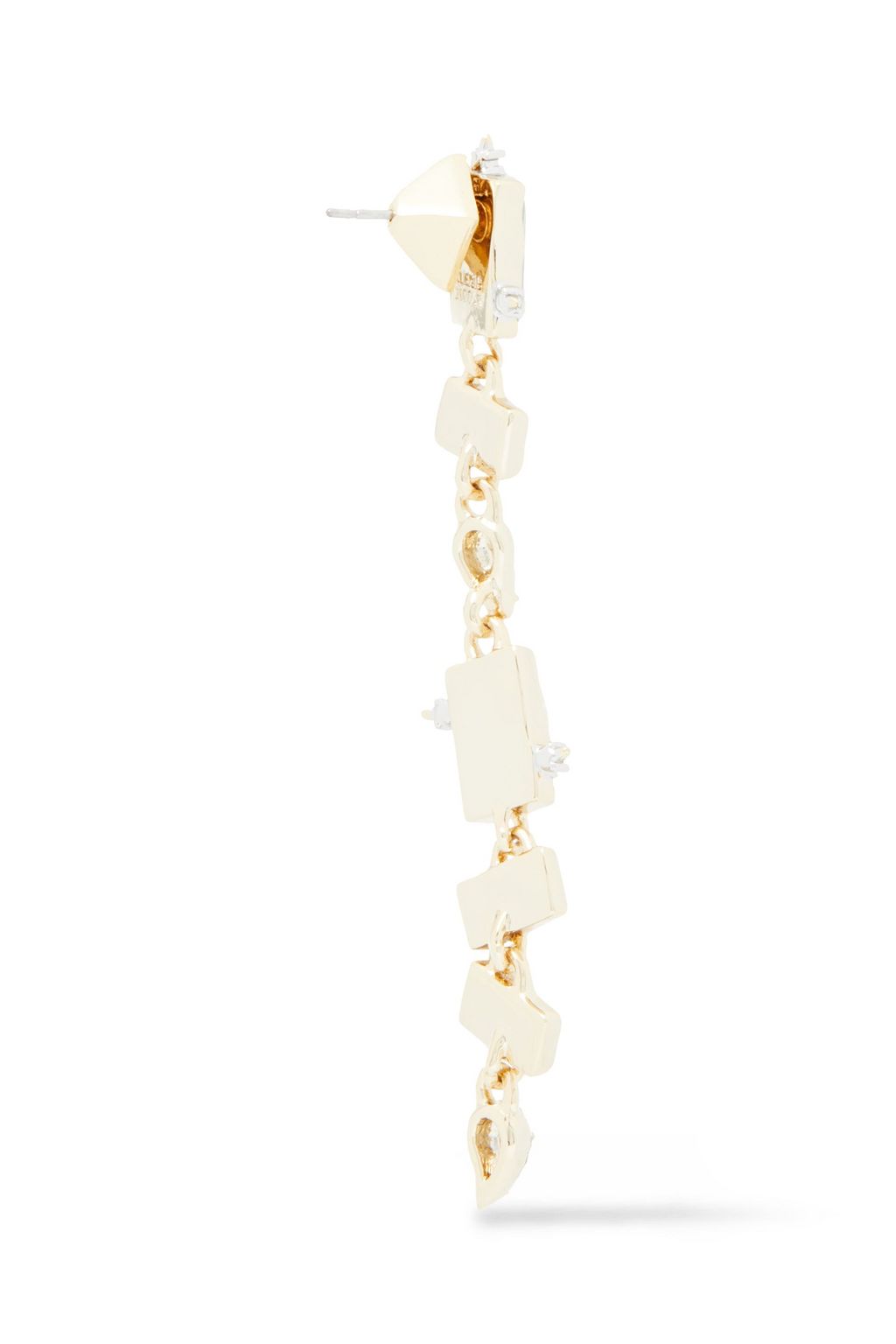ALEXIS BITTAR 10-karat gold-plated, stone and crystal earrings
