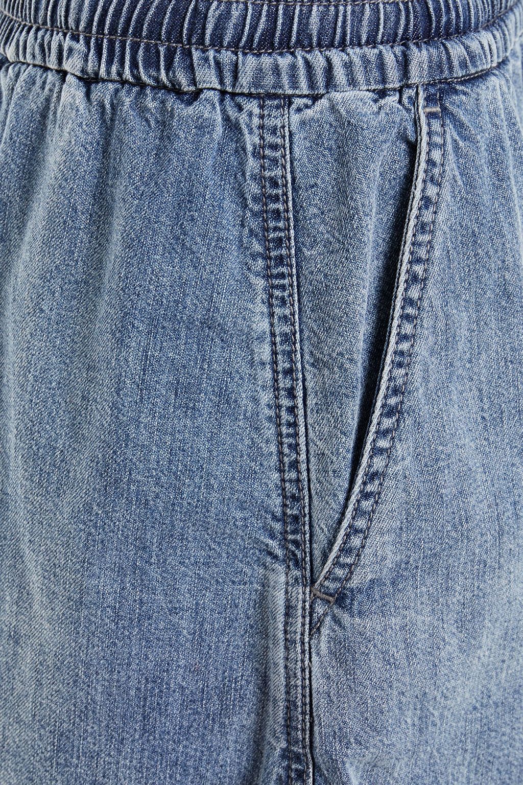 RAG & BONE Faded denim mini skirt