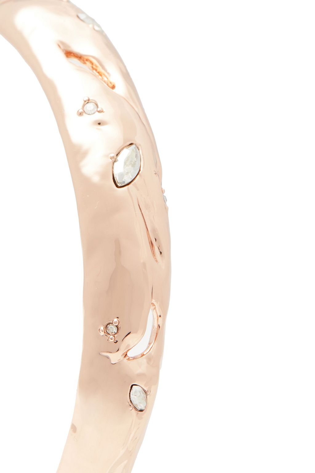 ALEXIS BITTAR Rose gold-tone crystal bangle