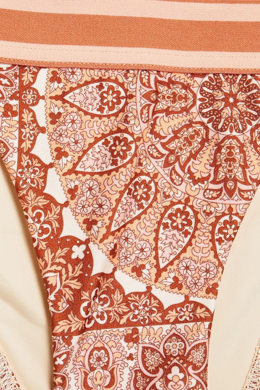 ZIMMERMANN Printed mid-rise bikini briefs