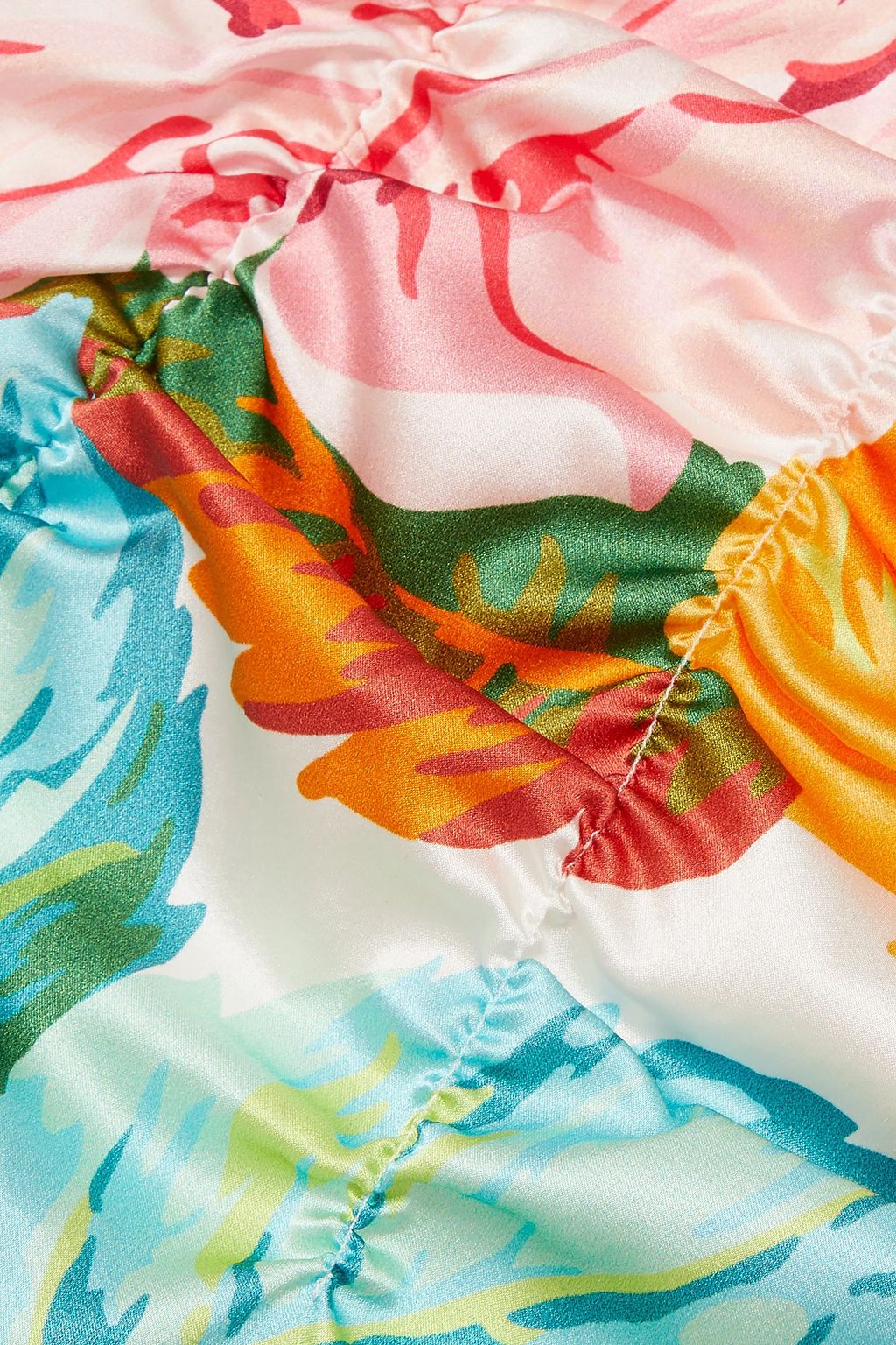 DOLCE&GABBANA Floral-print stretch-silk satin high-rise briefs