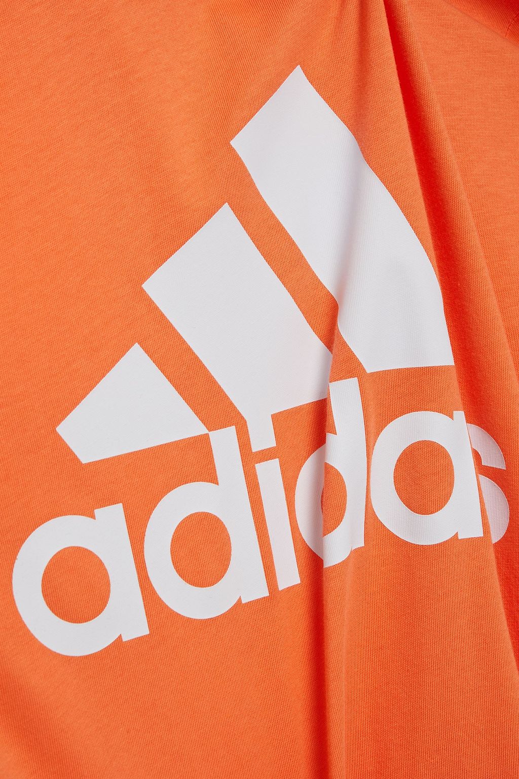 ADIDAS Printed cotton-jersey T-shirt