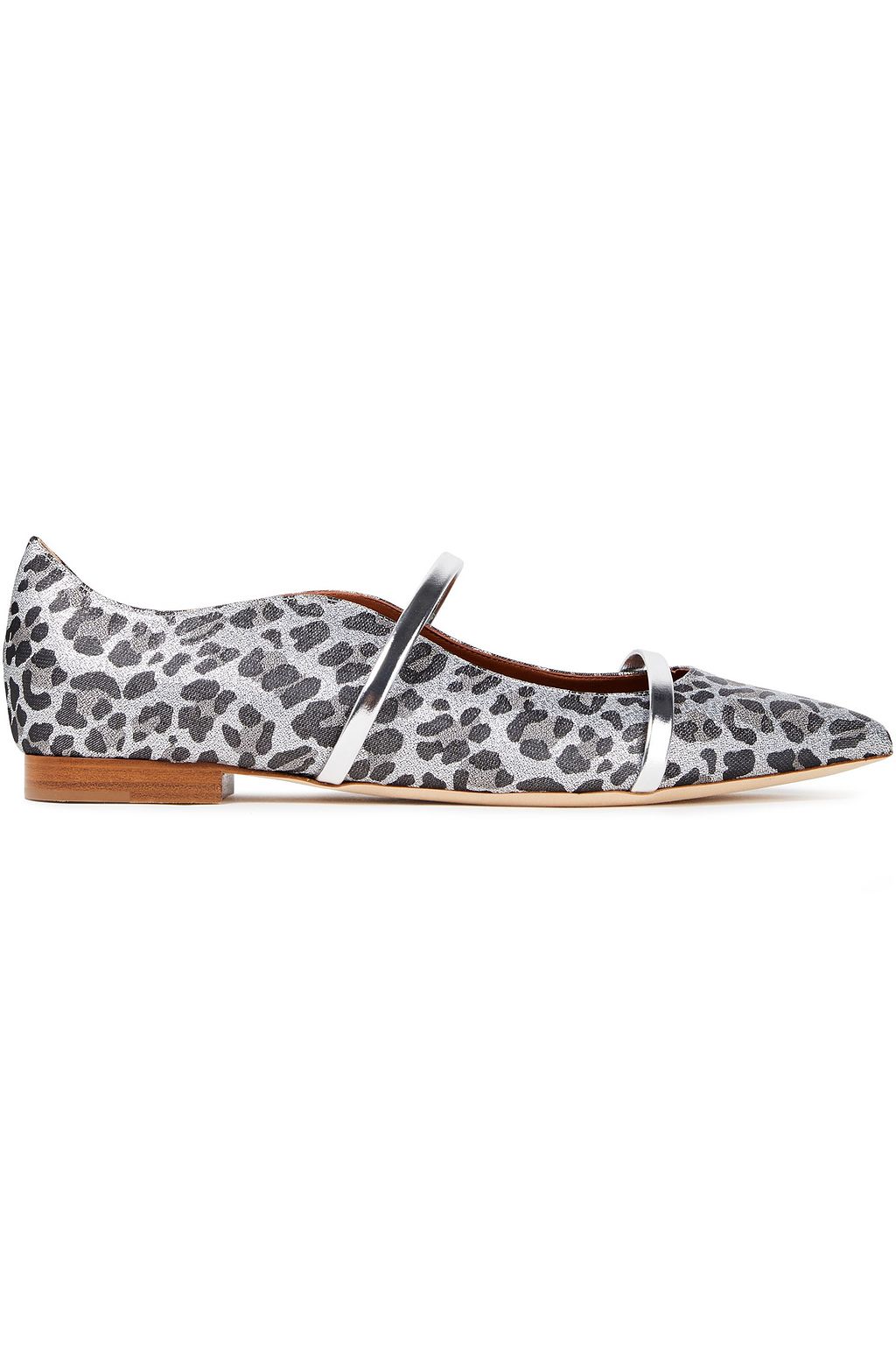 leopard print pointed toe flats