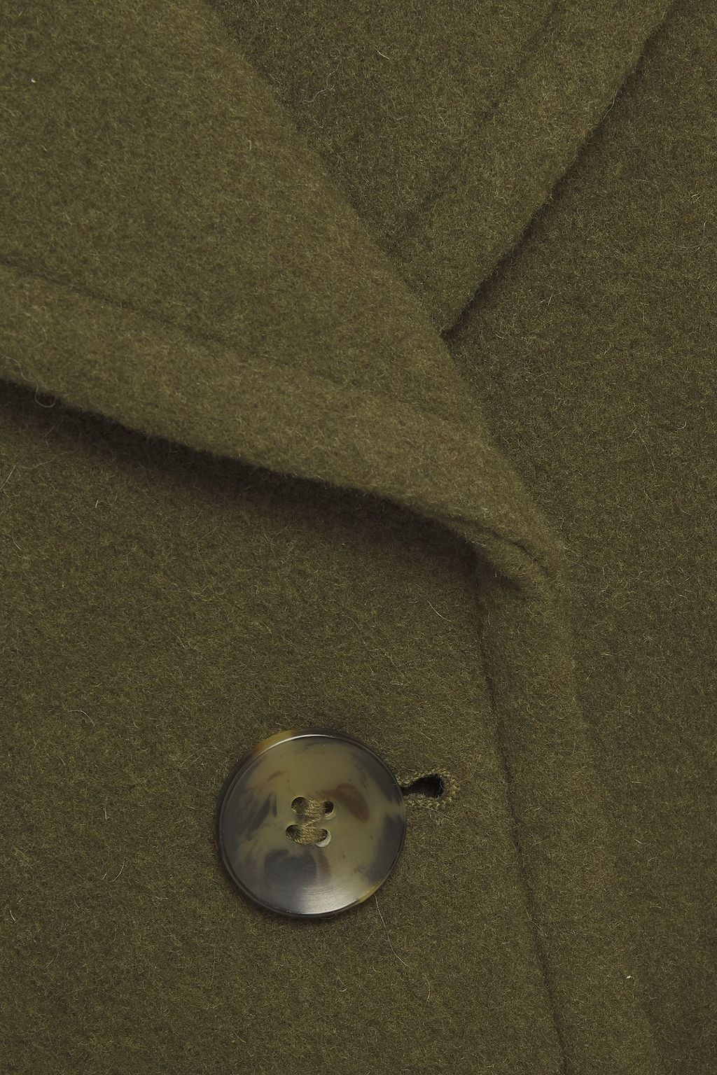 AMERICAN VINTAGE Belted wool-blend felt coat