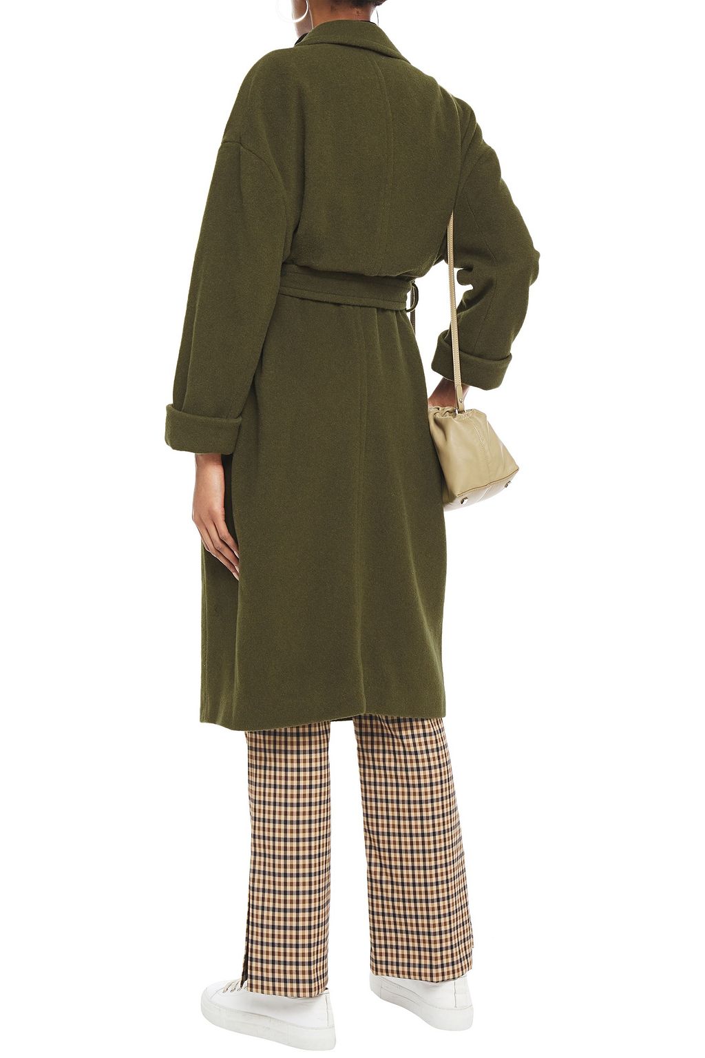 AMERICAN VINTAGE Belted wool-blend felt coat
