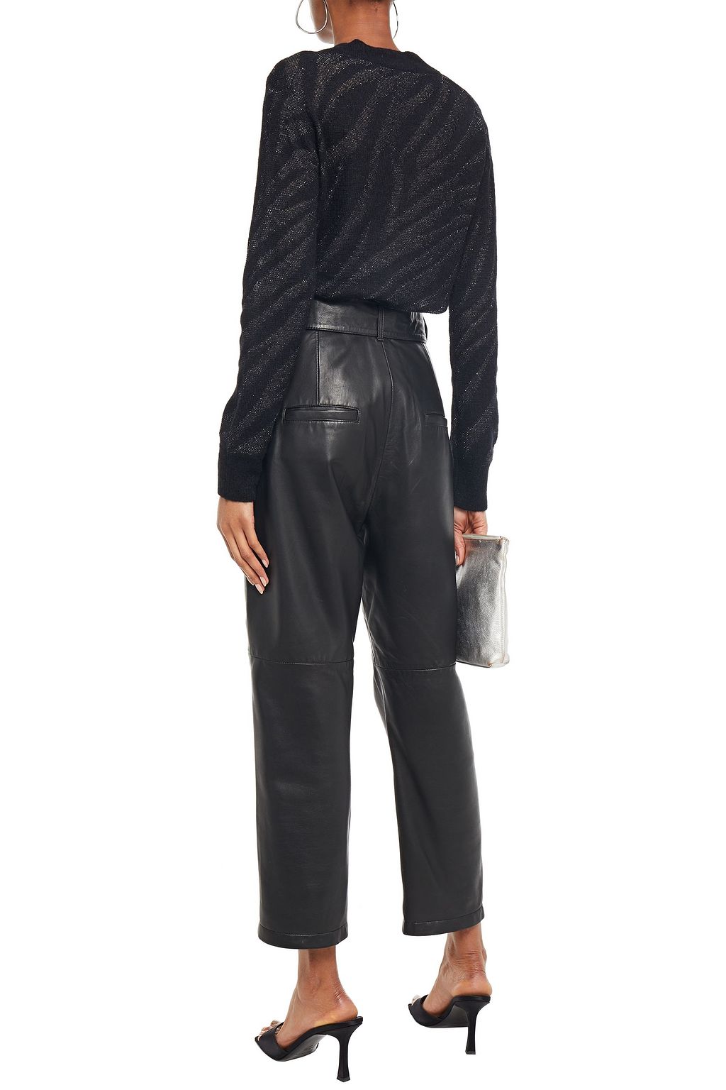 RAG & BONE Germain metallic alpaca-blend jacquard sweater