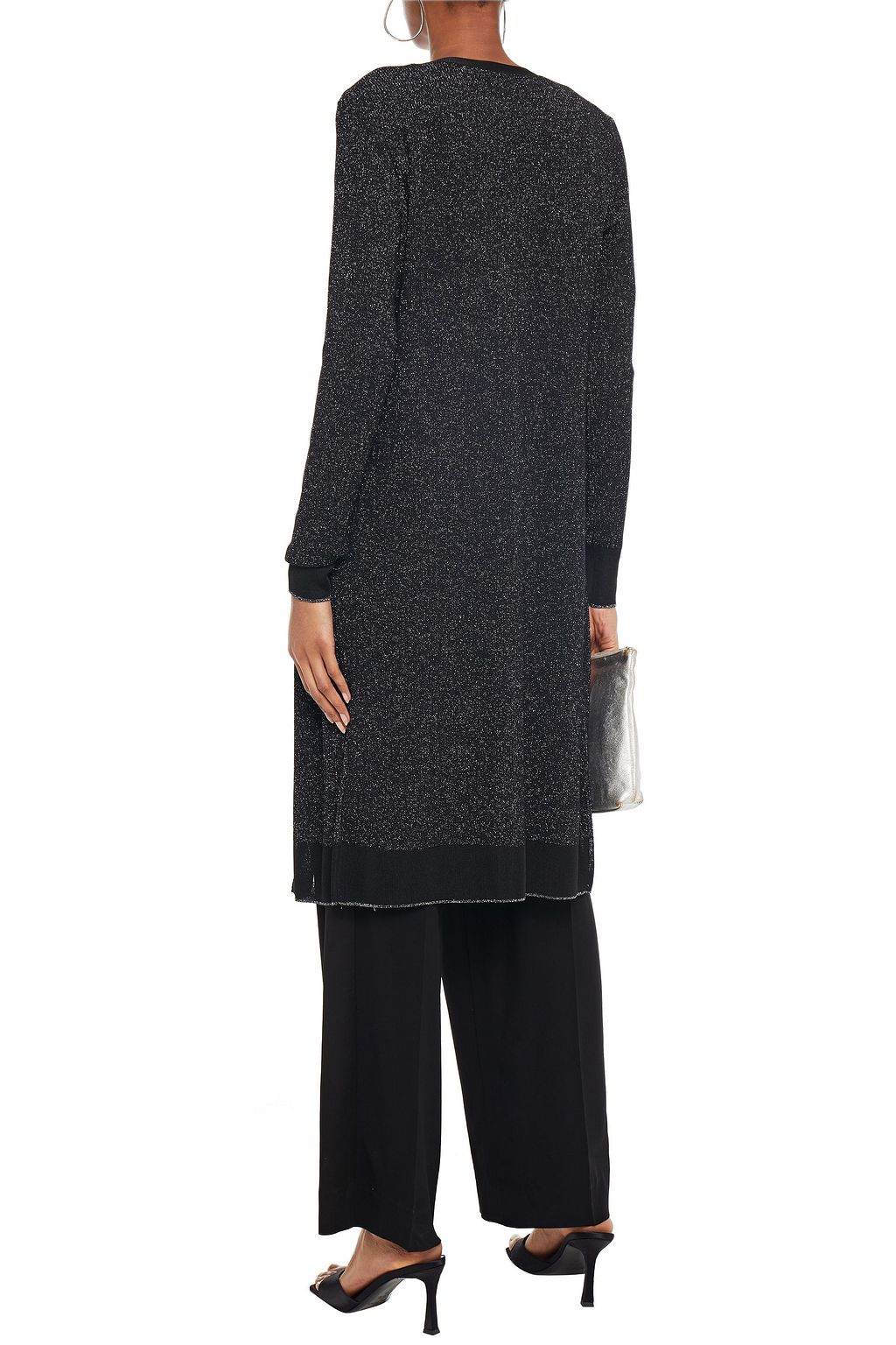 RAG & BONE Rower metallic ribbed-knit cardigan