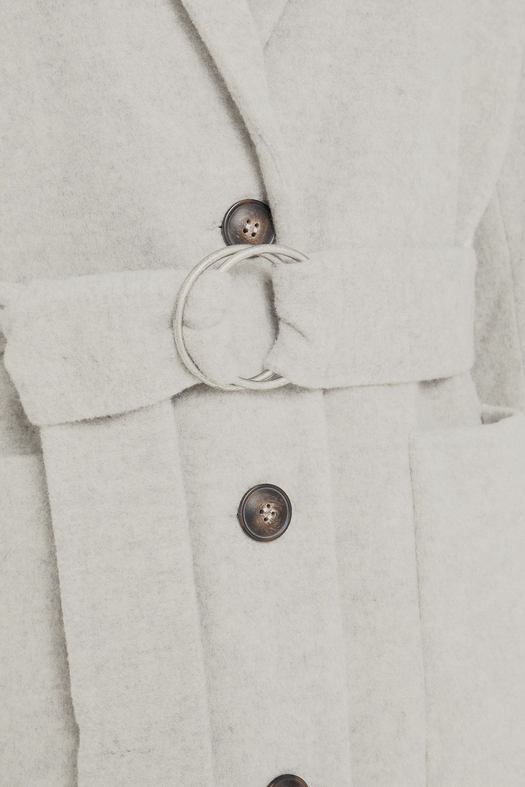 AMERICAN VINTAGE Brushed wool-blend felt coat