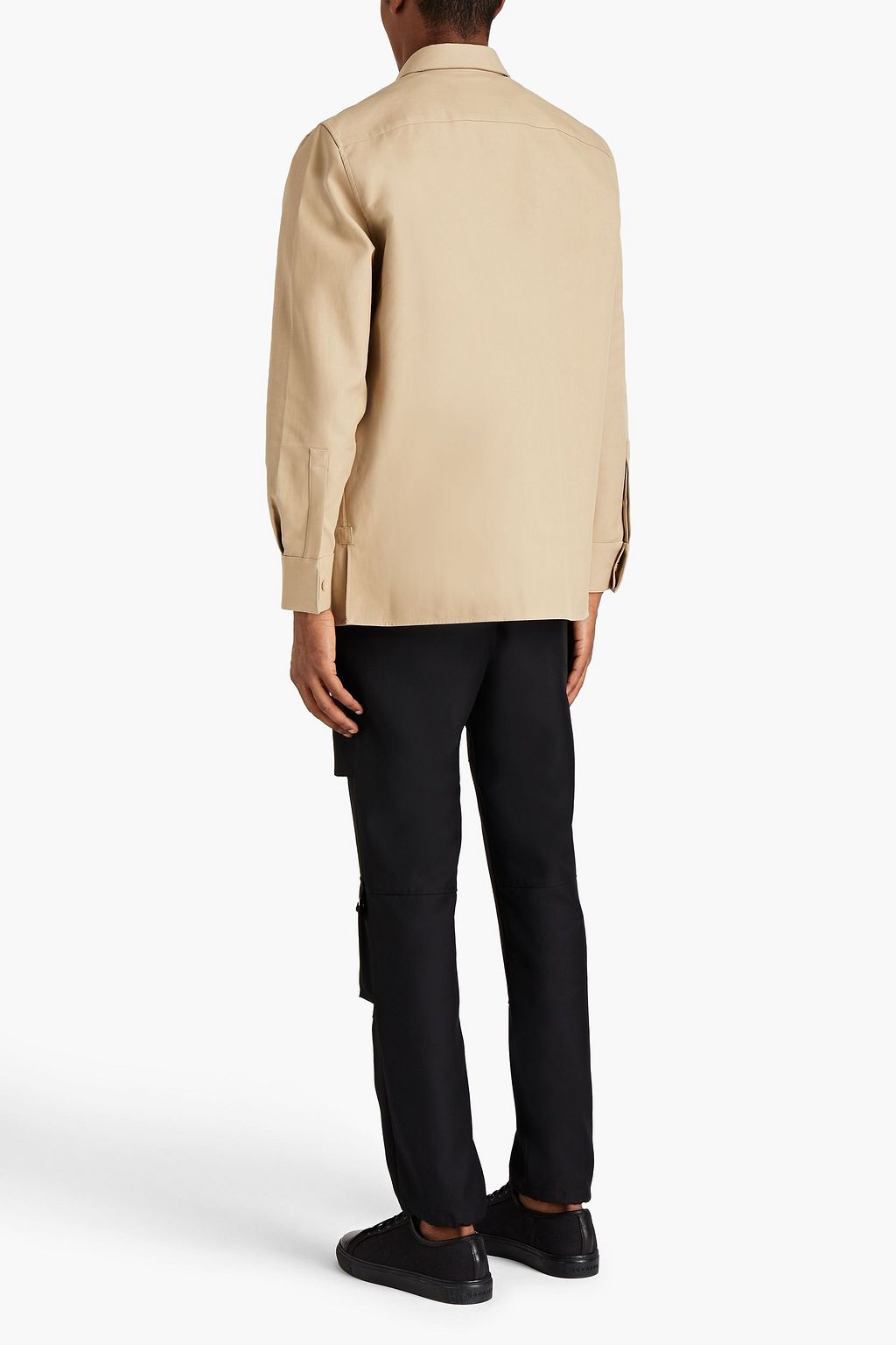 GIVENCHY Logo-appliquéd wool-twill cargo pants