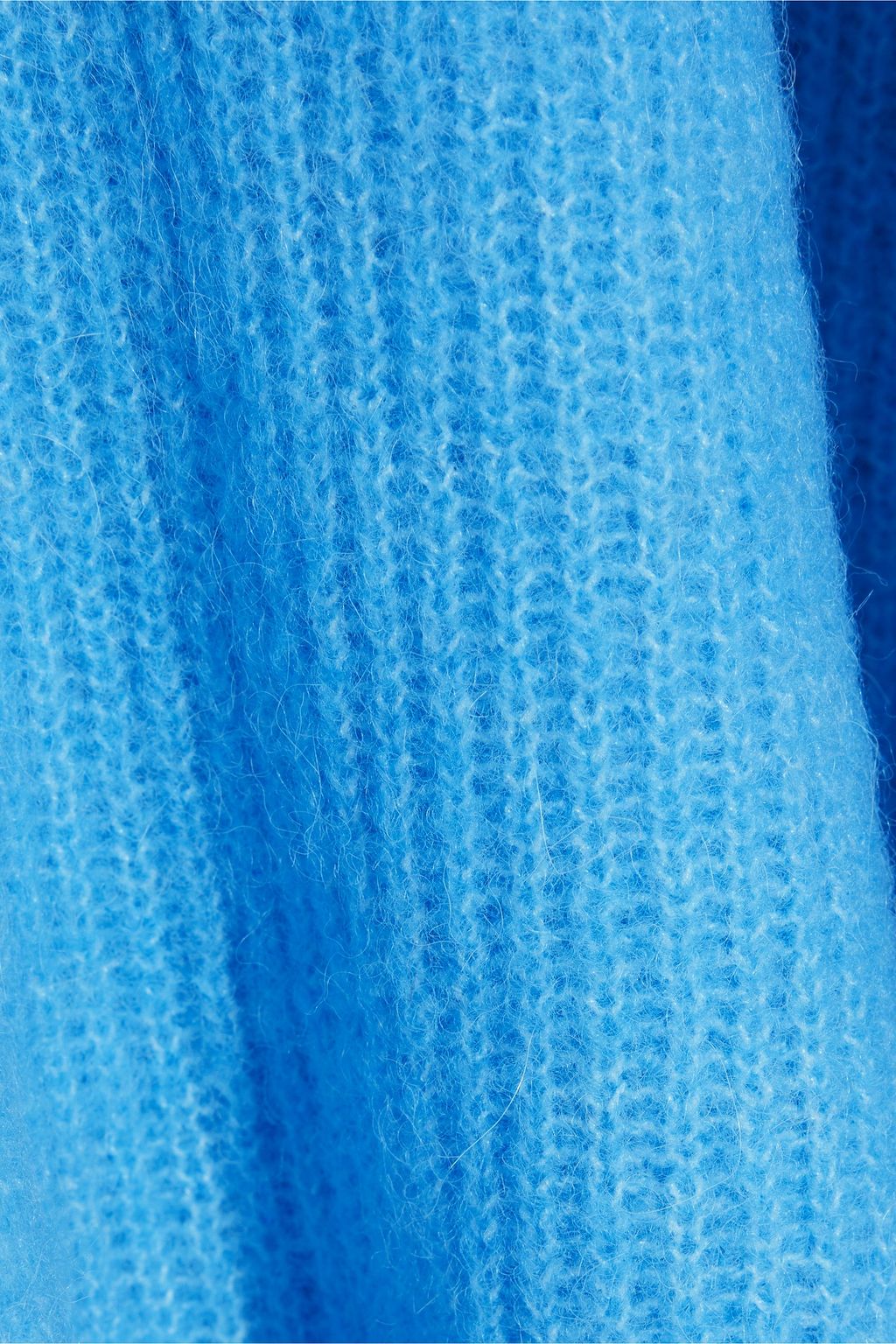 GANNI Brushed ribbed-knit sweater
