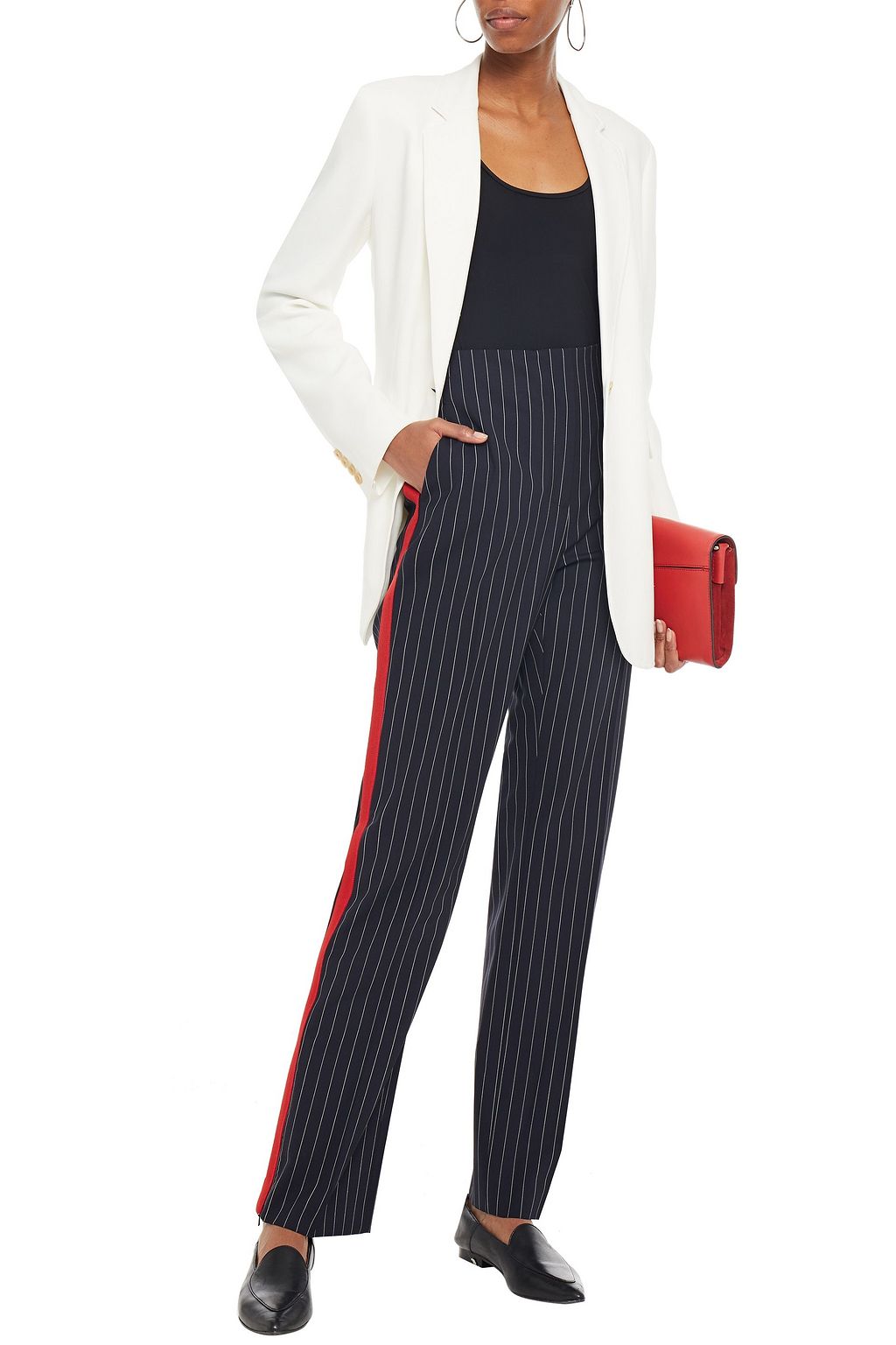 RAG & BONE Pinstriped wool-blend straight-leg pants