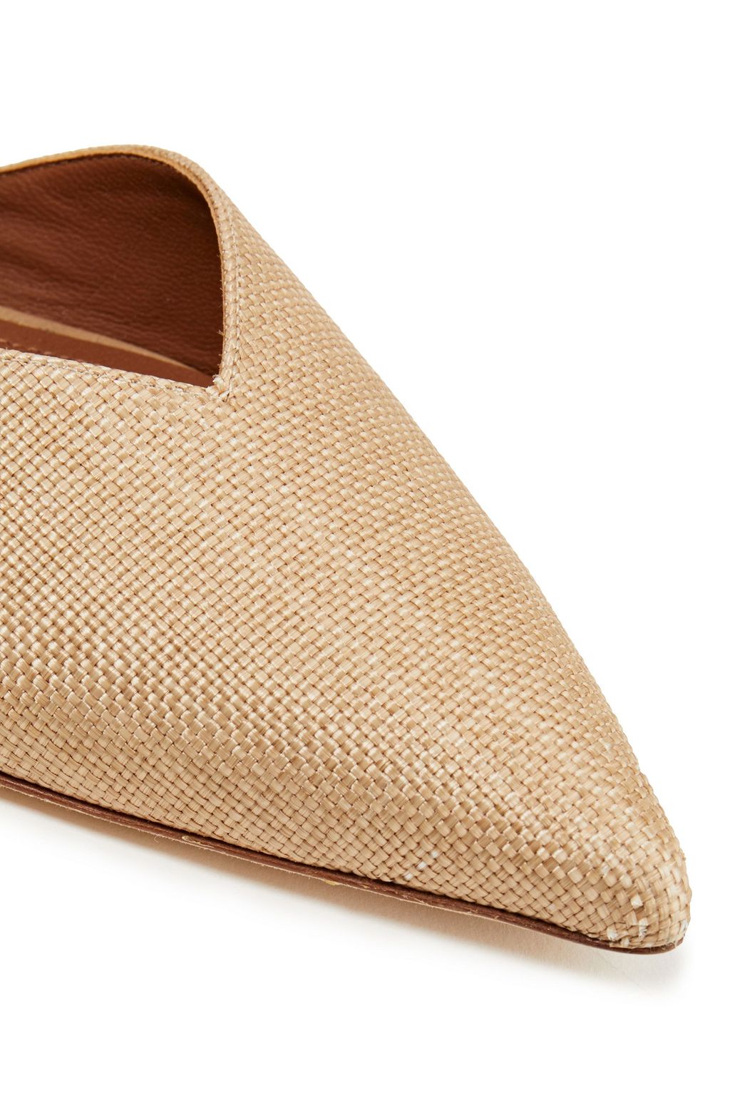 MALONE SOULIERS Maisie braided cord and raffia mules