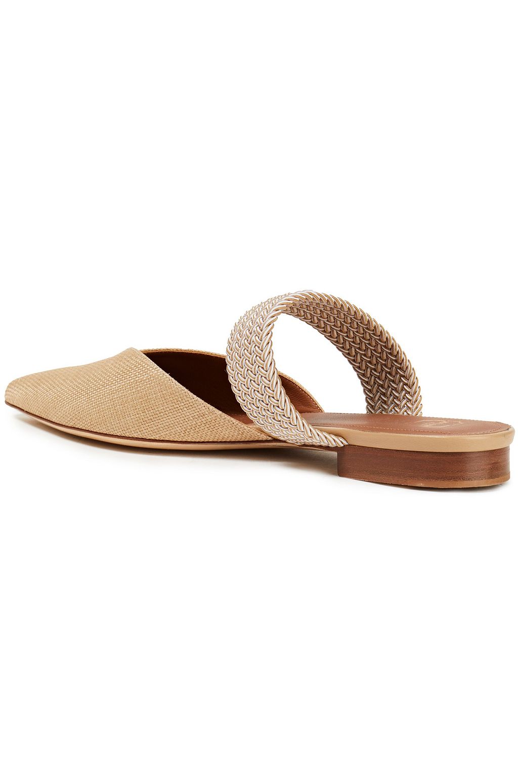 MALONE SOULIERS Maisie braided cord and raffia mules