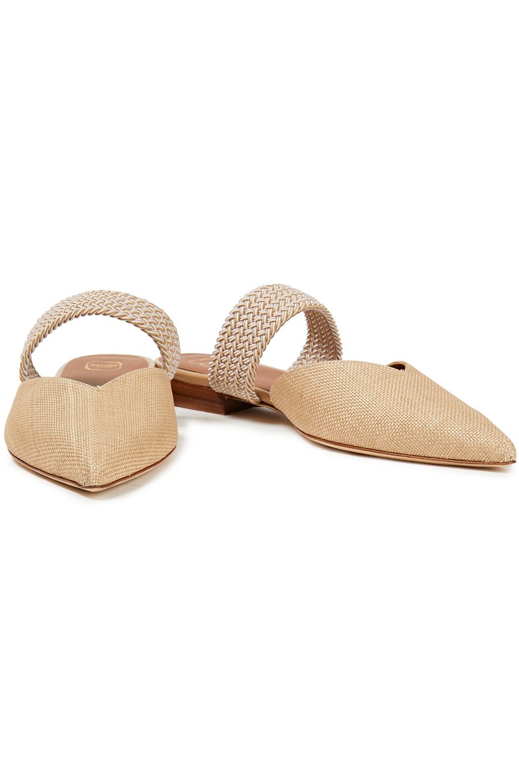 MALONE SOULIERS Maisie braided cord and raffia mules