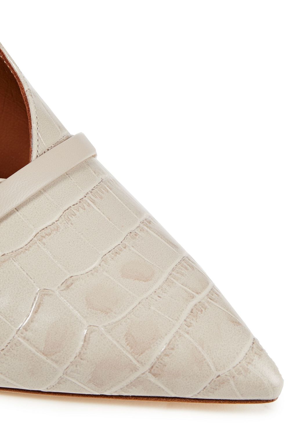 MALONE SOULIERS Constance 85 croc-effect leather mules