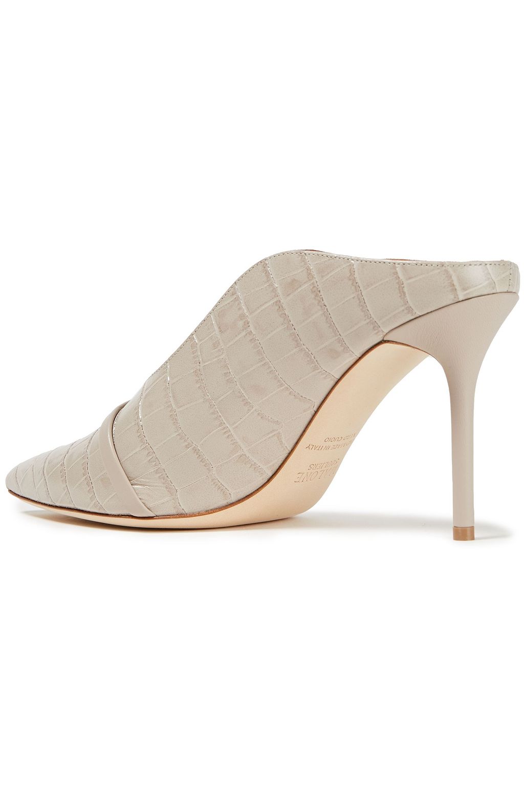 MALONE SOULIERS Constance 85 croc-effect leather mules