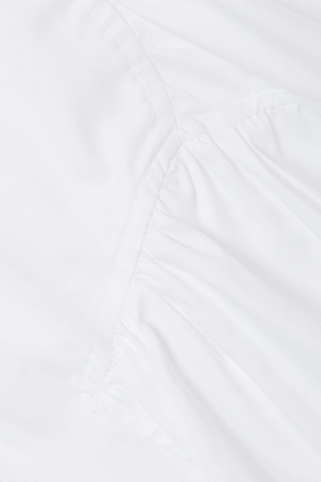 CLU Gathered cotton-poplin shirt