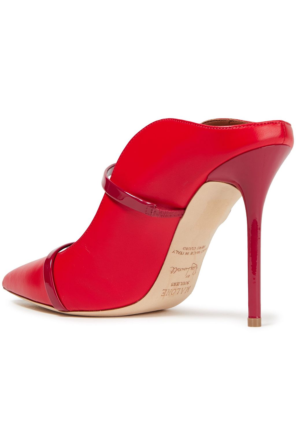 MALONE SOULIERS Maureen 100 two-tone leather mules
