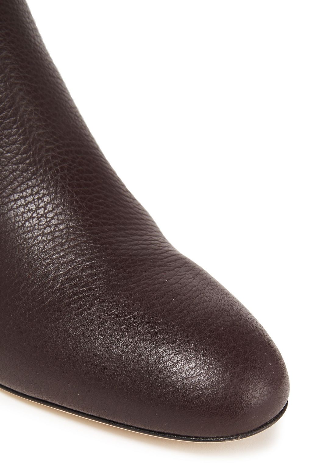 SERGIO ROSSI Pebbled-leather ankle boots