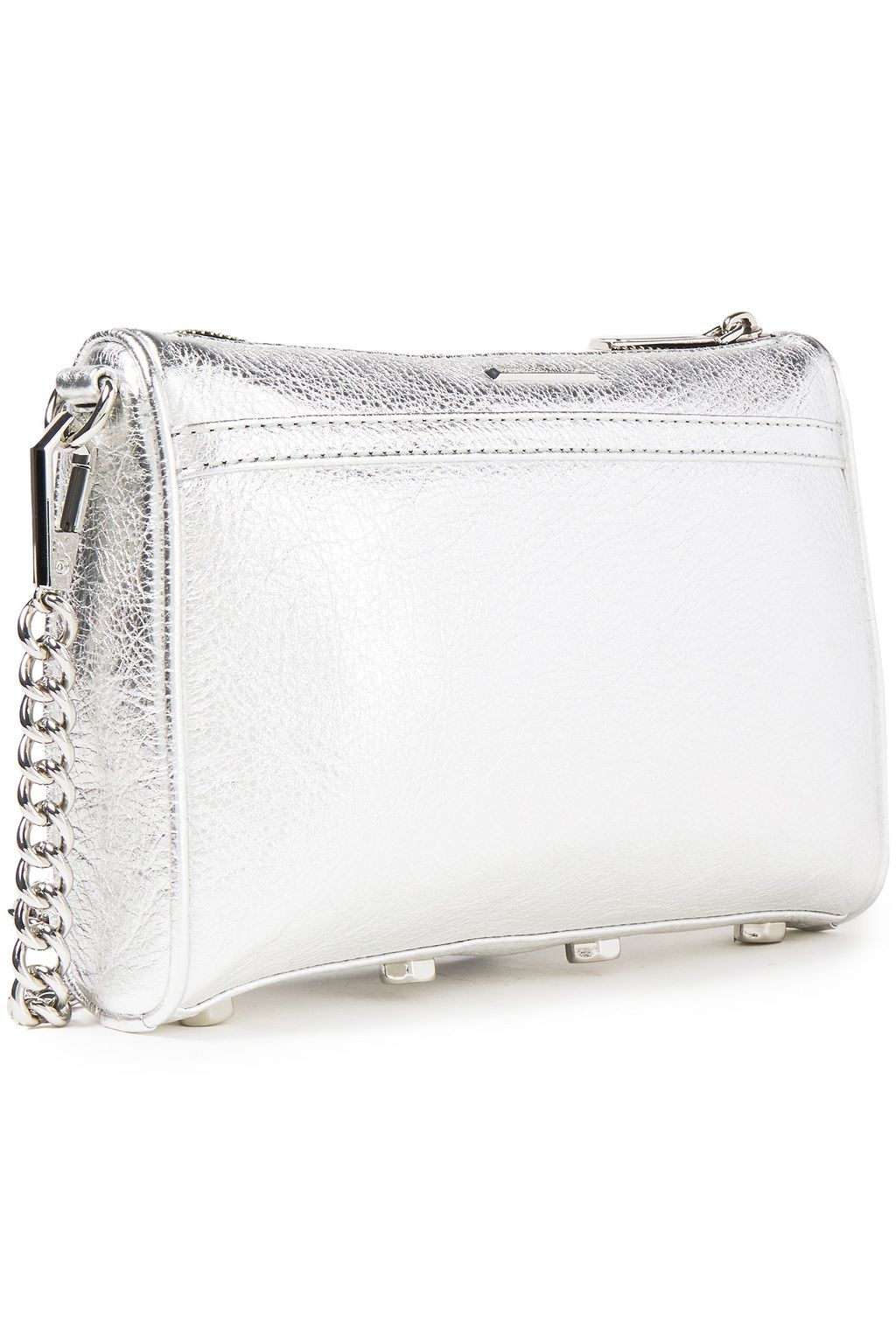 REBECCA MINKOFF M.A.C. mini metallic pebbled-leather shoulder bag