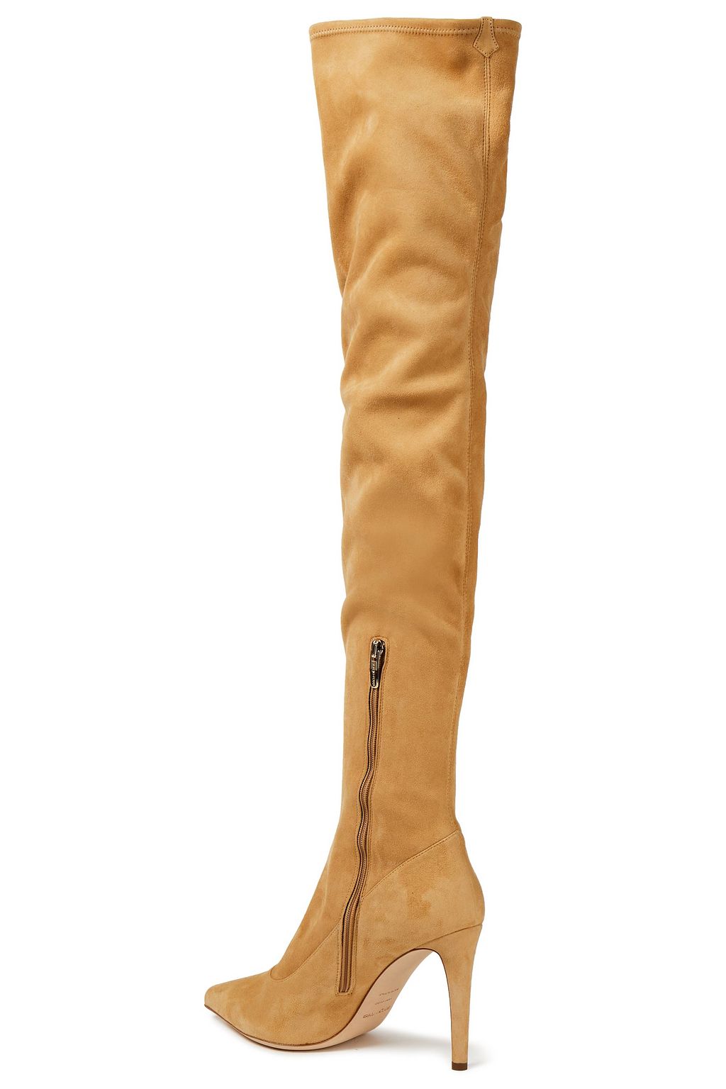 SERGIO ROSSI Stretch-suede thigh boots