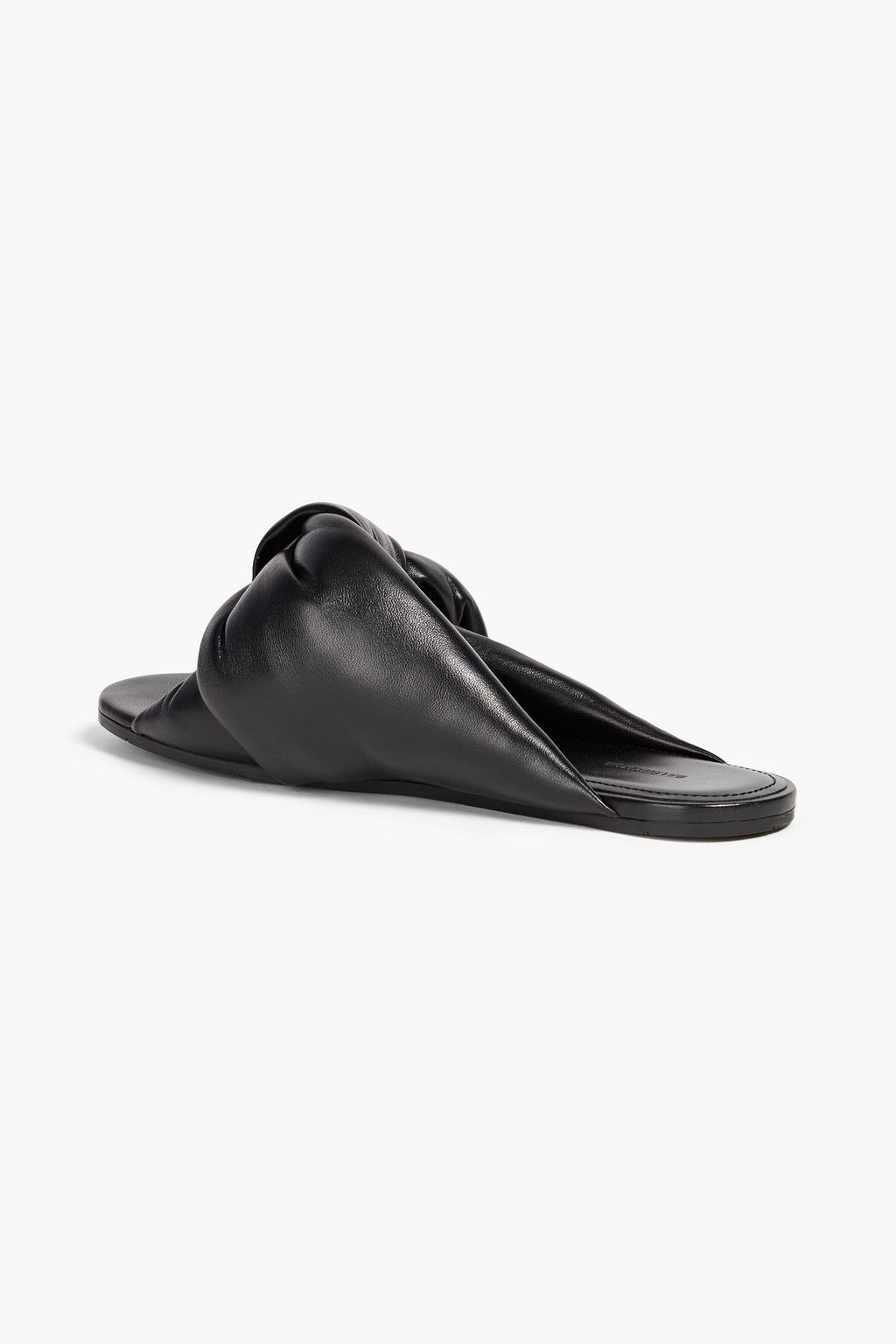 BALENCIAGA Drapy knotted leather slides