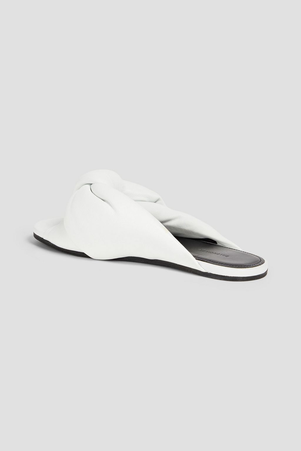 BALENCIAGA Drapy knotted leather slides
