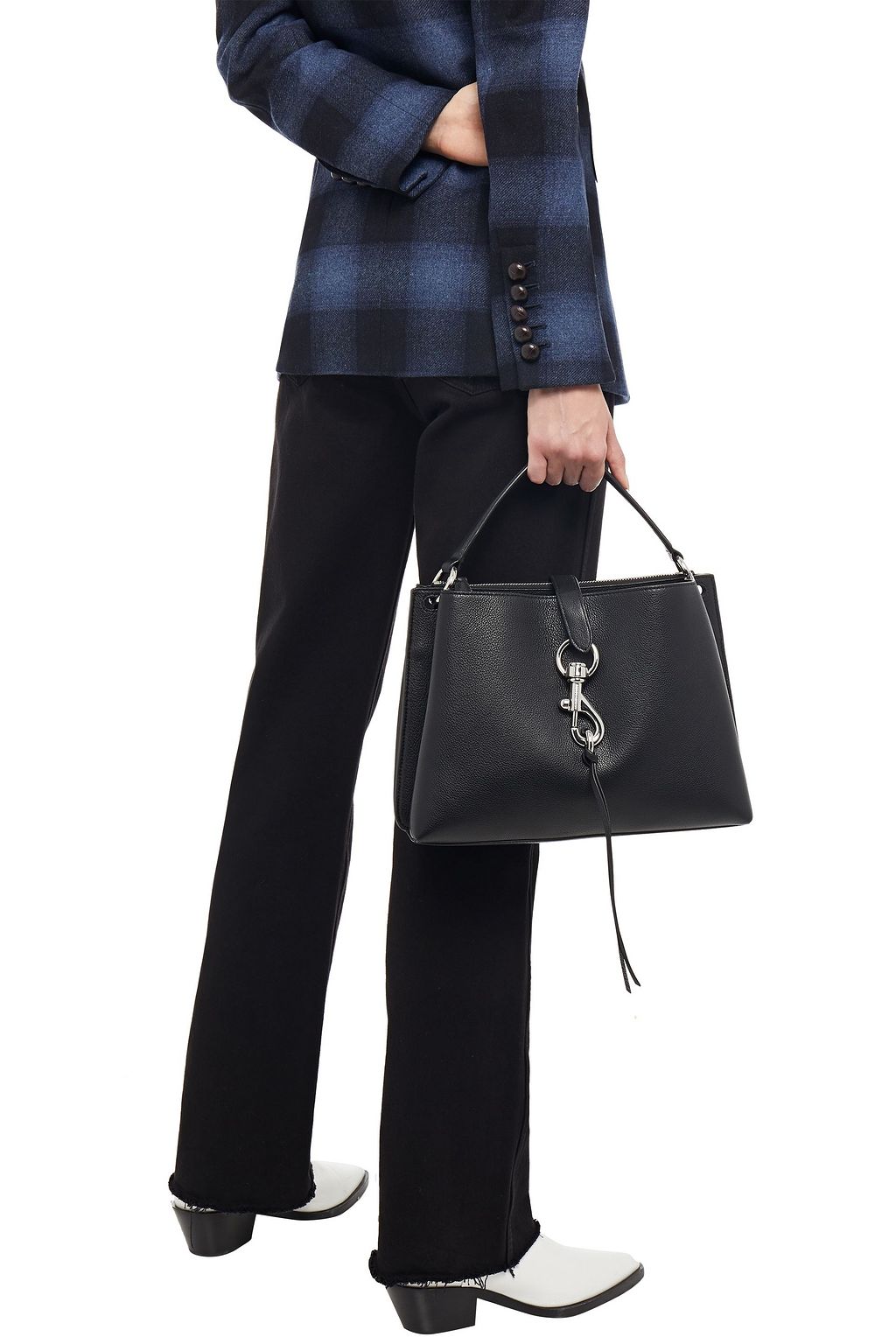 REBECCA MINKOFF Megan pebbled-leather tote