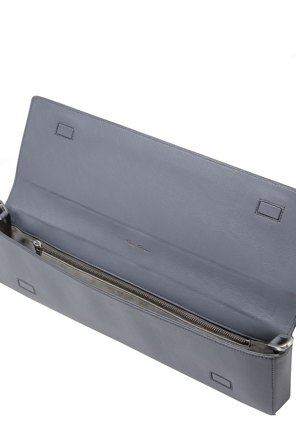 RICK OWENS Soft Demi Quiver textured-leather clutch