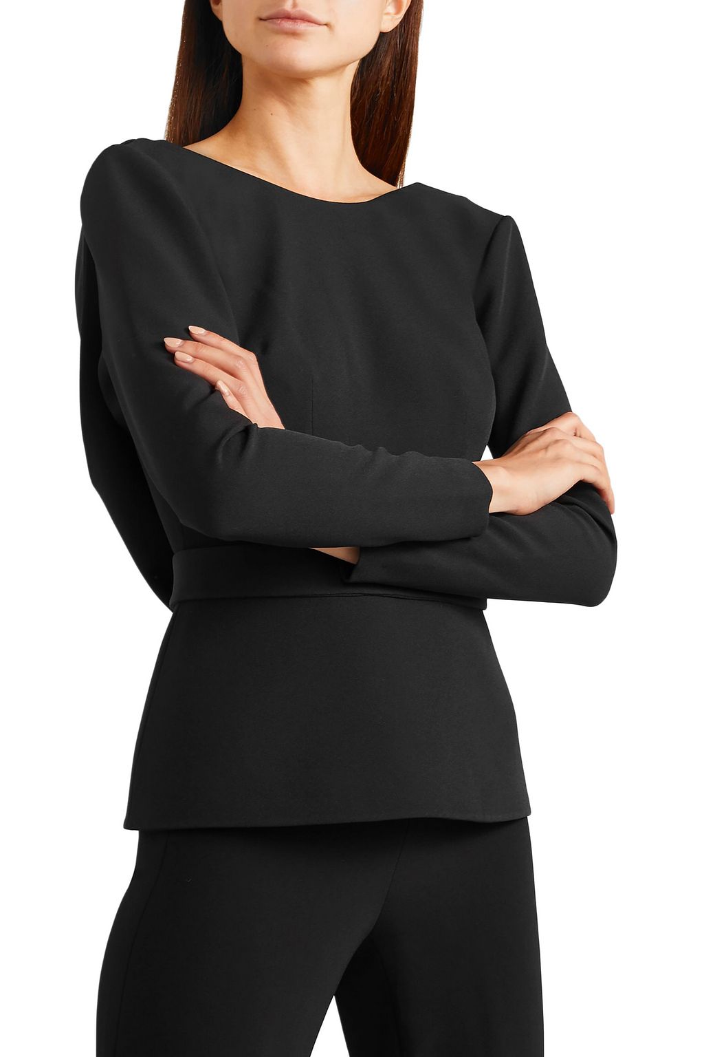SAFIYAA Saura belted draped crepe top