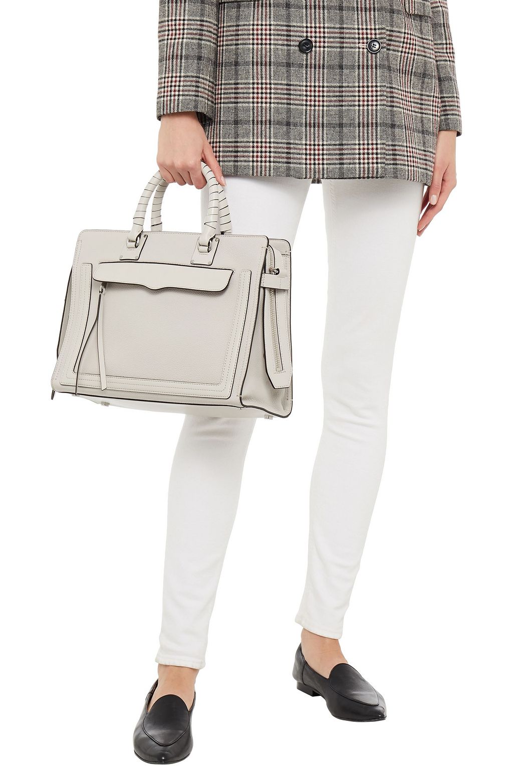 REBECCA MINKOFF Bree pebbled-leather tote