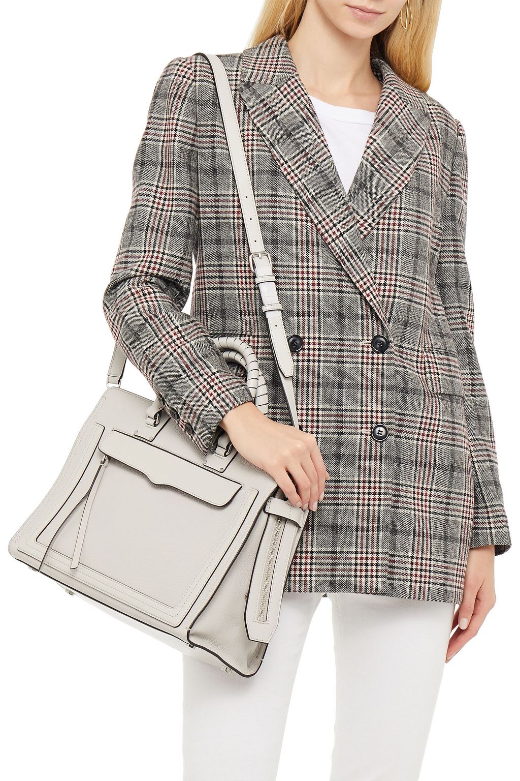 REBECCA MINKOFF Bree pebbled-leather tote