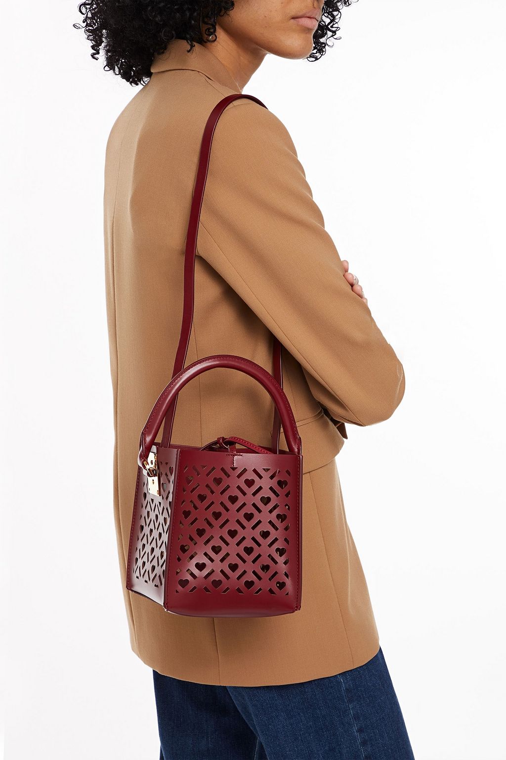SOPHIE HULME Albion Nano laser-cut leather shoulder bag