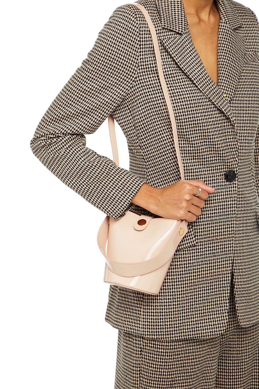 SOPHIE HULME Nano Swing patent-leather bucket bag