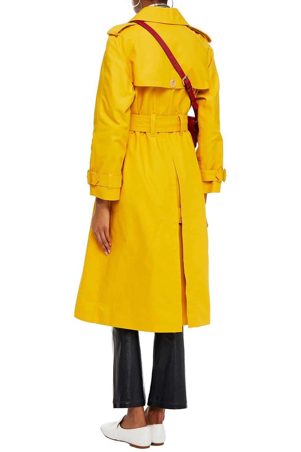 ALEXACHUNG Double-breasted cotton trench coat