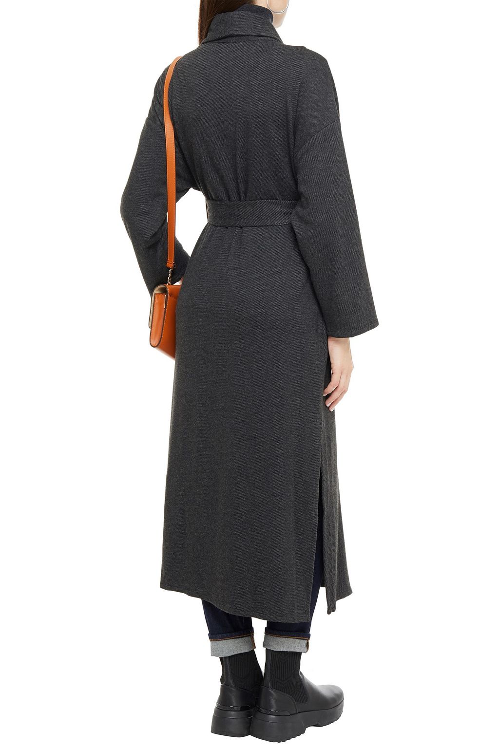 AMERICAN VINTAGE Feelgood belted mélange twill coat