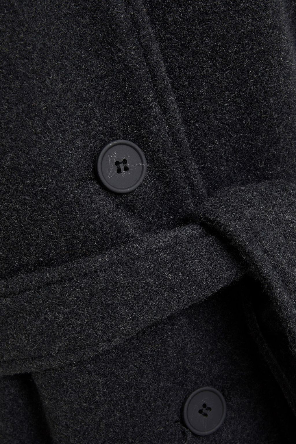 AMERICAN VINTAGE Oxipark belted brushed wool-blend felt coat