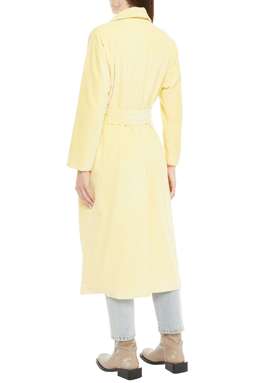 AMERICAN VINTAGE Ibizoo belted cotton-blend corduroy coat