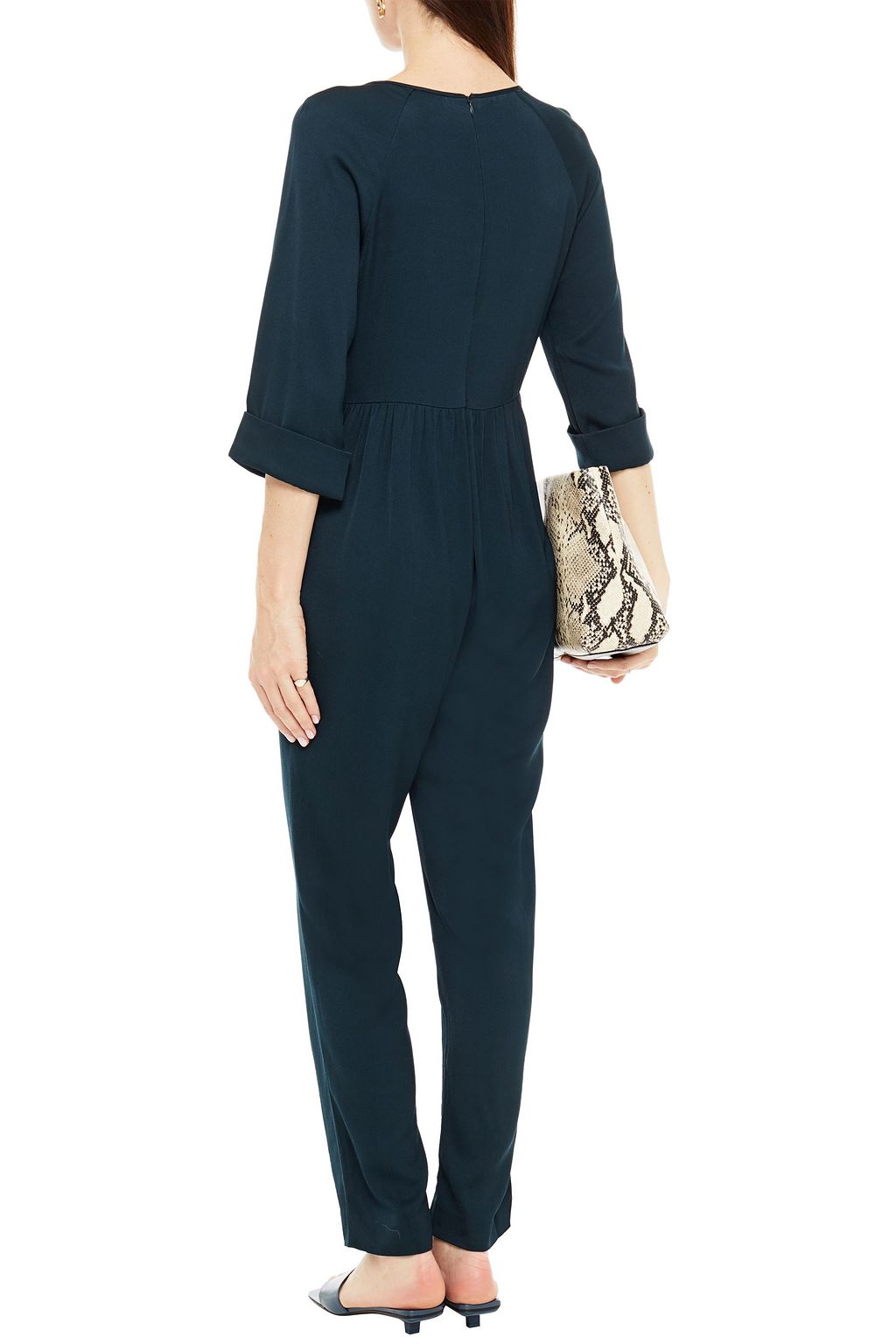 AMERICAN VINTAGE Pleated crepe jumpsuit