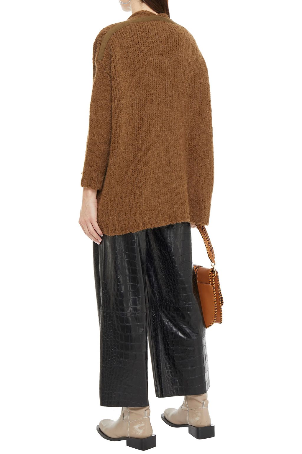 AMERICAN VINTAGE Oversized brushed knitted cardigan