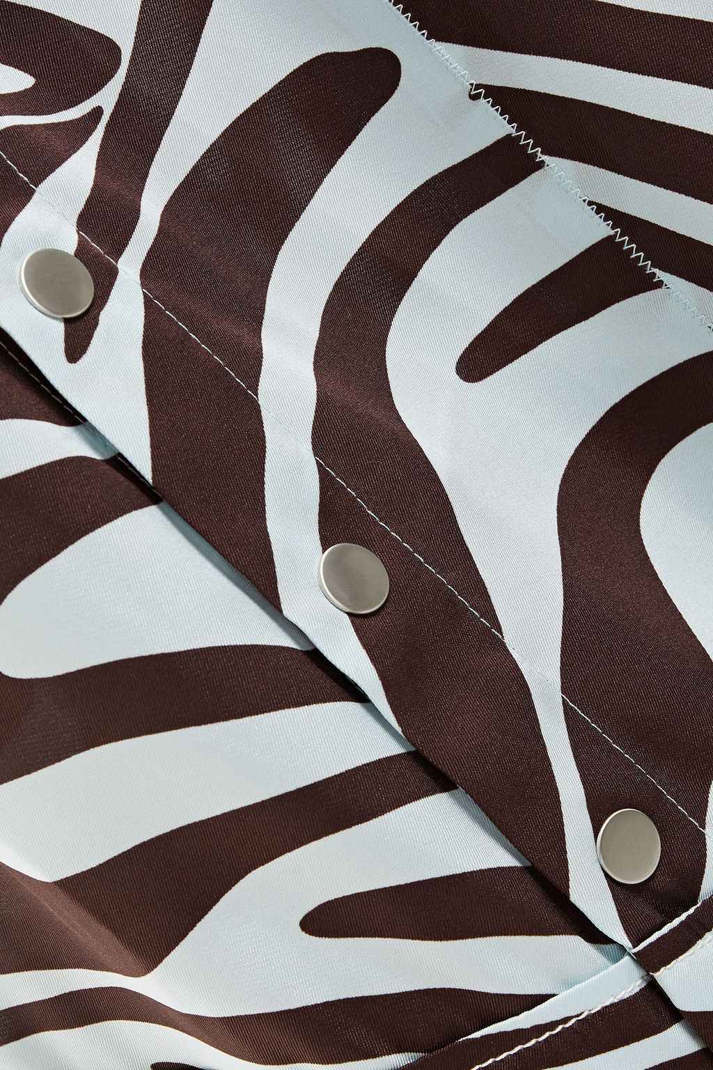 3.1 PHILLIP LIM Asymmetric zebra-print silk-satin twill skirt