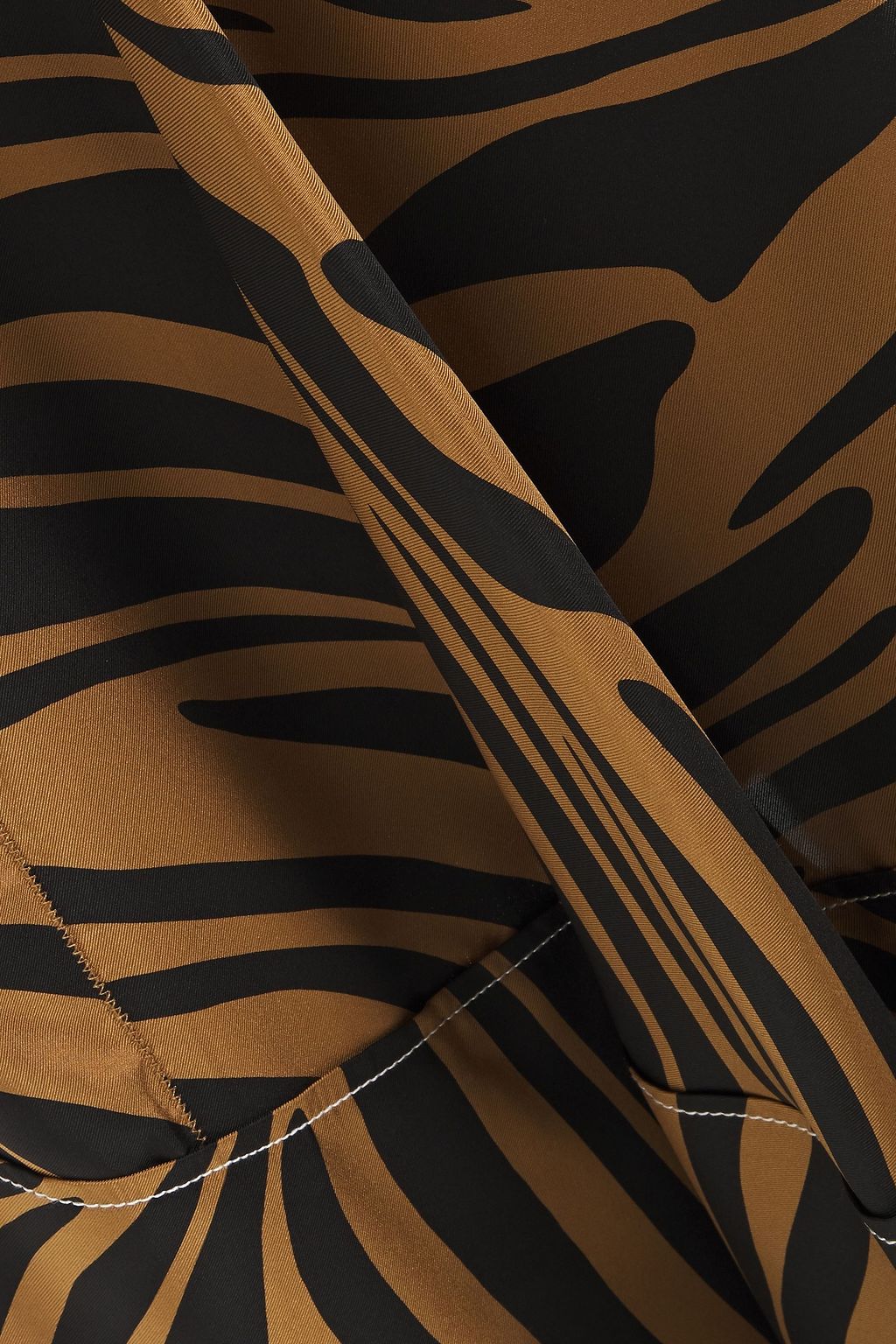 3.1 PHILLIP LIM Asymmetric zebra-print silk-satin twill skirt