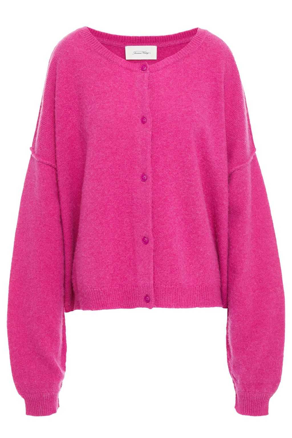 purple cardigan american vintage