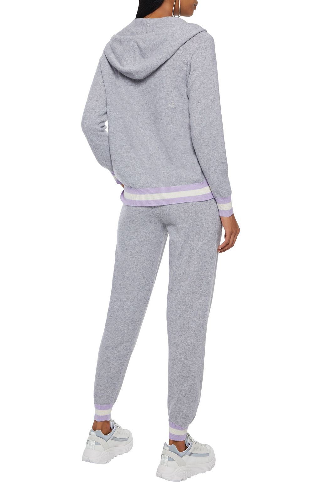 CHINTI & PARKER Striped wool and cashmere-blend hoodie